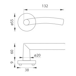 MP - SWING - R | BN - Broušená nerez MP - SWING - R | BN - Broušená nerez