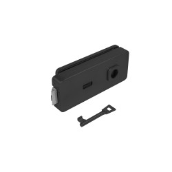 MP - UNIQUE R8 - ZÁMEK na skleněné dveře - BB | BS - Černá matná