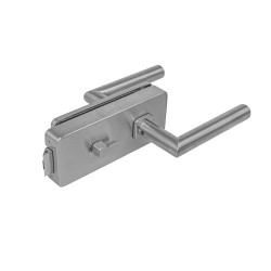 MP - UNIQUE R8 - ZÁMEK na sklo s klikou FAVORIT - WC | BN - Broušená nerez