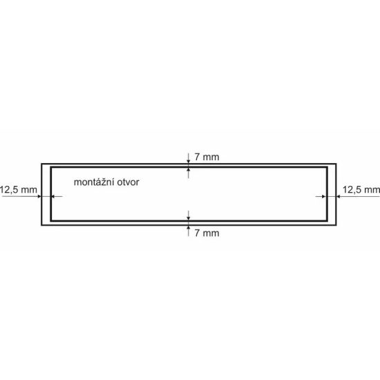 MP - Větrací mřížka 60 x 1000 mm | F1 - Stříbrný elox