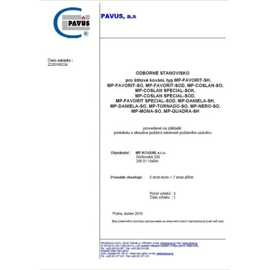 MPK - FAVORIT - SO | BS - Černá matná