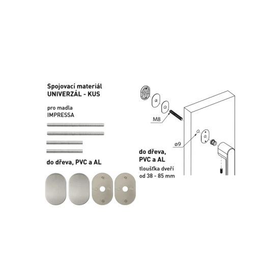 MPK - IMPRESSA Spojovací materiál UNIVERZÁL pro MADLO ks | NP - Nikl perla