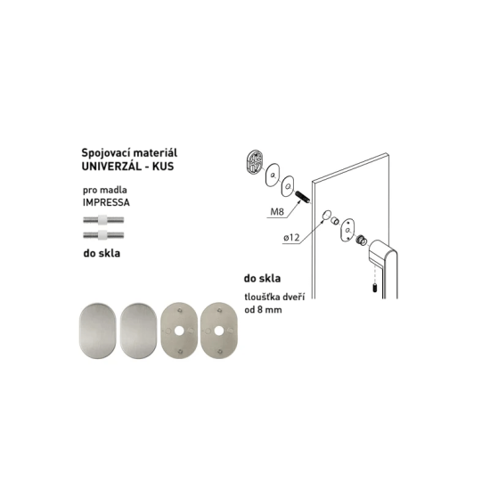 MPK - IMPRESSA Spojovací materiál UNIVERZÁL pro MADLO ks | NP - Nikl perla