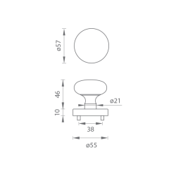 MPK - KOULE - R | T/OC - Titan / chrom lesklý