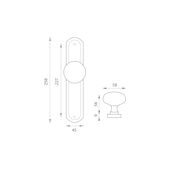 MPK - KOULE ROMEO A JULIA | OGS - Bronz česaný matný