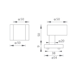 MPK - MADLO PEVNÉ vyosené - HR | BN - Broušená nerez