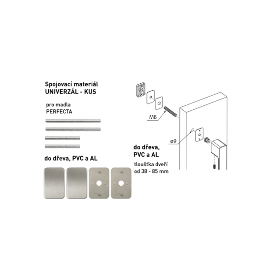MPK - PERFECTA Spojovací materiál UNIVERZÁL pro MADLO ks | NP - Nikl perla