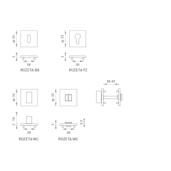 MPK - ROZETA - HR 3SM | BS - Černá matná