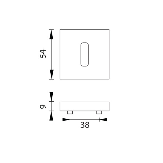 MPK - ROZETA - HR | BN - Broušená nerez