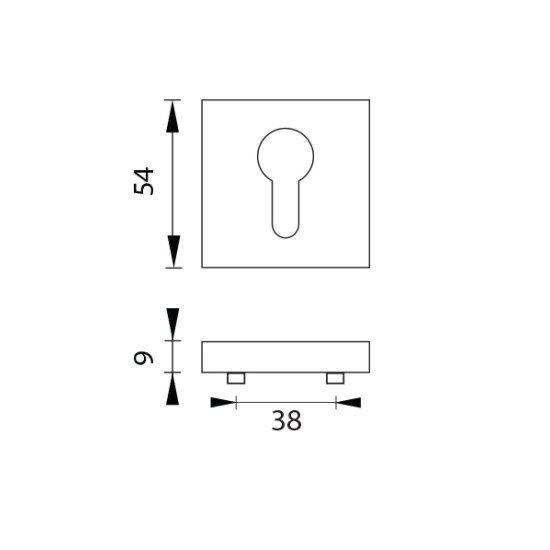 MPK - ROZETA - HR | BN - Broušená nerez