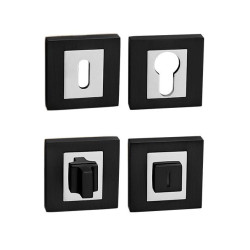 MPK - ROZETA - HR | BS/OC - Černá matná / chrom lesklý