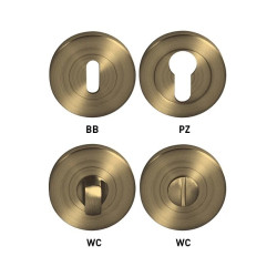 MPK - ROZETA - R (šroubovací) | OGS - Bronz česaný matný