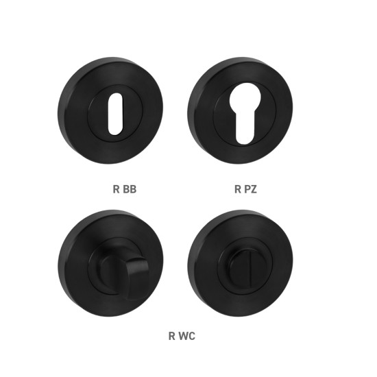 MPK - ROZETA - RS | BS PVD - Černá matná PVD