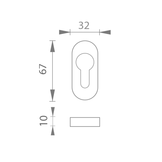 MPK - ROZETA - UOR | BS - černá matná