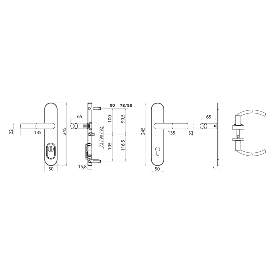MPK - SECURO S01 PLUS - SO ESSO | BN - Broušená nerez