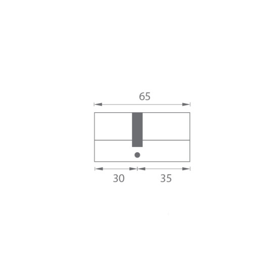 MPK - Stavební cylindrická vložka AL | ONS - Nikl broušený