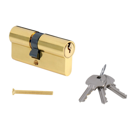 MPK - Stavební cylindrická vložka | OLV - Mosaz leštěná lakovaná