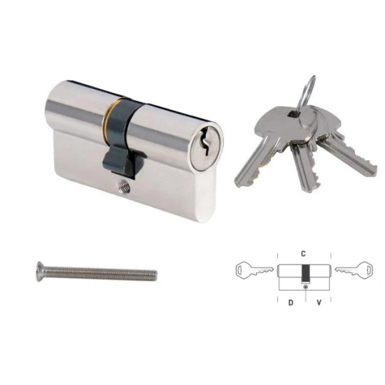 MPK - Stavební cylindrická vložka | ONS - Nikl broušený