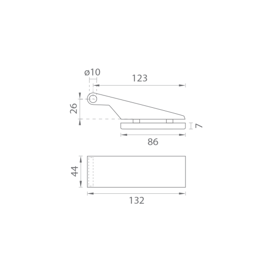 MPK - UNIQUE R8 - Pant na sklo horizontální - pár | BS - Černá matná
