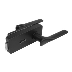 MPK - UNIQUE R8 - ZÁMEK na sklo s klikou ORCHIDE - PZ | BS - Černá matná