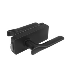 MPK - UNIQUE R8 - ZÁMEK na sklo s klikou ORCHIDE - bez otvoru přední | BS - Černá matná