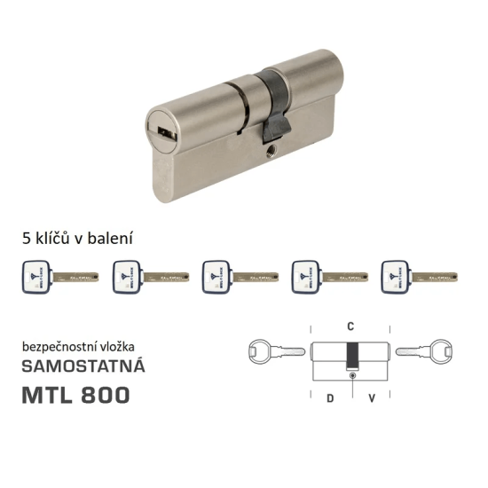 MTL - MTL800 S oboustranná BSZ | NP - Nikl perla