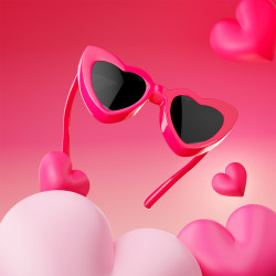 MTM - KLÍČENKA - Srdíčkové brýle MTM - KLÍČENKA - Srdíčkové brýle