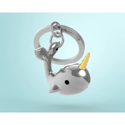 MTM - KLÍČENKA - Velryba se zlatým rohem MTM - KLÍČENKA - Velryba se zlatým rohem