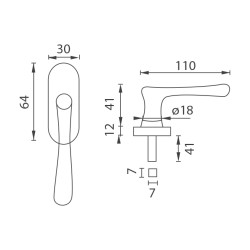 NI - DK - ELEGANT - R | NAT - Natural mosaz nelakovaná NI - DK - ELEGANT - R | NAT - Natural mosaz nelakovaná