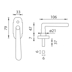 NI - ELEGANT - půloliva VELKÁ | OGR - Bronz česaný lesklý