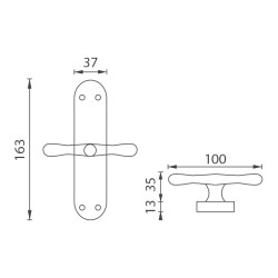 NI - ELEGANT - rozvora | OGR - Bronz česaný lesklý