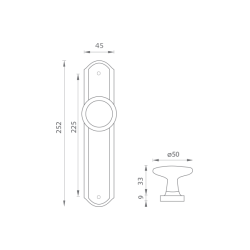 NI - RAMA - KOULE NA ŠTÍTU | OGA - Antik šedá NI - RAMA - KOULE NA ŠTÍTU | OGA - Antik šedá