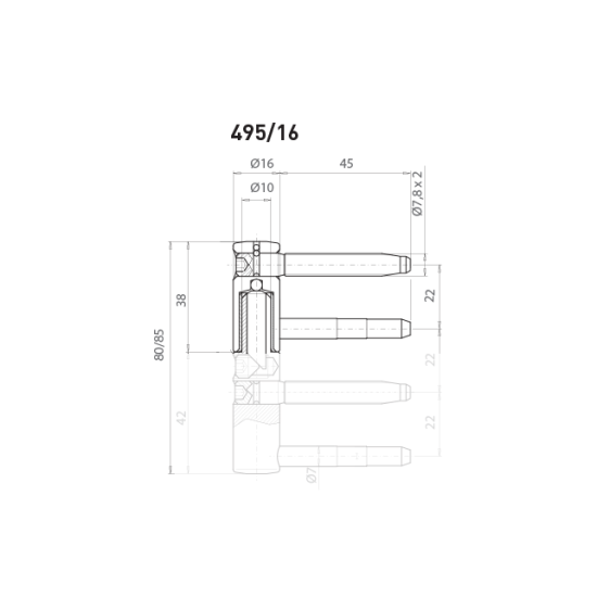 OV - Pant nastavitelný vrchní 495/16 Bílý pozink