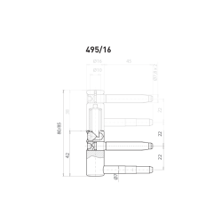 OV - Závěs nastavitelný spodní 495/16 | Bílý pozink