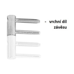 OV - Závěs nastavitelný vrchní 495/16 | Bílý pozink