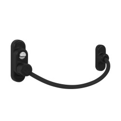 PD - Lankový zámek na okno s pojistkou | BS - Černá matná (RAL9005)