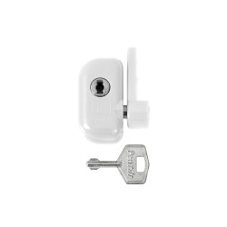 PD - Výsuvná západka s uzamykáním | WS - Bílá matná (RAL9016)