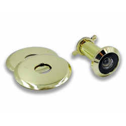 SA - Průhledítko (kukátko) KOMPLET | OLV - Mosaz leštěná lakovaná