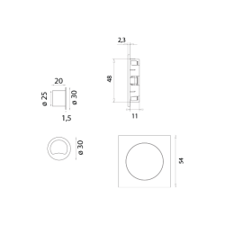 SAB - Set na posuvné dveře Hooky ZERO - HR bez otvoru | OC - Chrom lesklý SAB - Set na posuvné dveře Hooky ZERO - HR bez otvoru | OC - Chrom lesklý