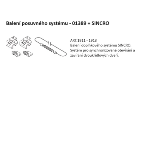 SC - Balení doplňkového systému SINCRO, ART. 1911-1913