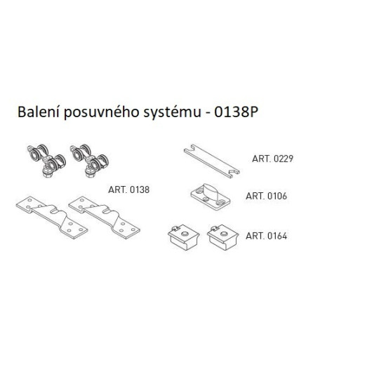 SC - Balení posuvného systému 100 SILENT SOFT art. 0138P 