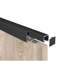 SC - POSUVNÝ SYSTÉM SERIES 100 SILENT 120 KG s krytem na profil | BS - Černá matná