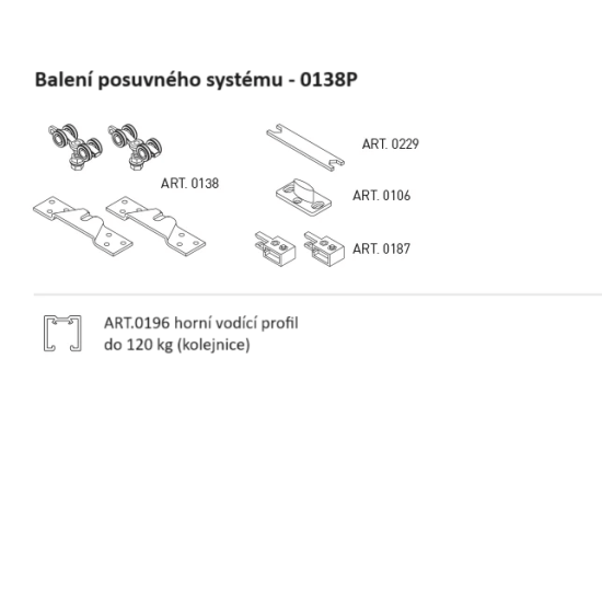 SC - POSUVNÝ SYSTÉM SERIES 100 SILENT 120 KG s oboustranným krytem na profil | BS - Černá matná SC - POSUVNÝ SYSTÉM SERIES 100 SILENT 120 KG s oboustranným krytem na profil | BS - Černá matná