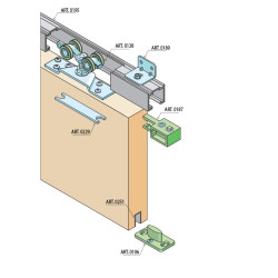 SC - POSUVNÝ SYSTÉM SERIES 100 SILENT 80 KG | STM - Stříbrná matná