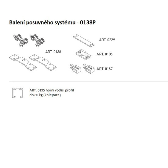 SC - POSUVNÝ SYSTÉM SERIES 100 SILENT 80 KG 