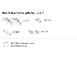 SC - POSUVNÝ SYSTÉM SERIES 100 SILENT FILO 80 KG | BS - Černá matná