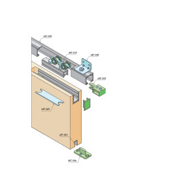 SC - POSUVNÝ SYSTÉM SERIES 100 SILENT FILO 80 KG | STM - Stříbrná matná