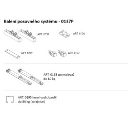 SC - POSUVNÝ SYSTÉM SERIES 100 SILENT FILO S 80 KG SP | BS - Černá matná