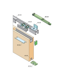 SC - POSUVNÝ SYSTÉM SERIES 100 SILENT FILO S 80 KG SP | STM - Stříbrná matná