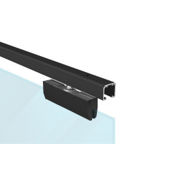 SC - POSUVNÝ SYSTÉM SERIES 100 SILENT GLASS 120 KG | BS - Černá matná